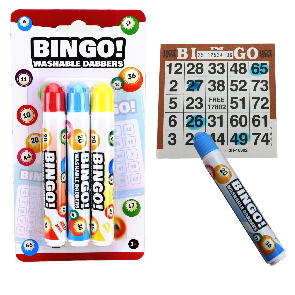 3er Set Bingo Marker 10mm breit