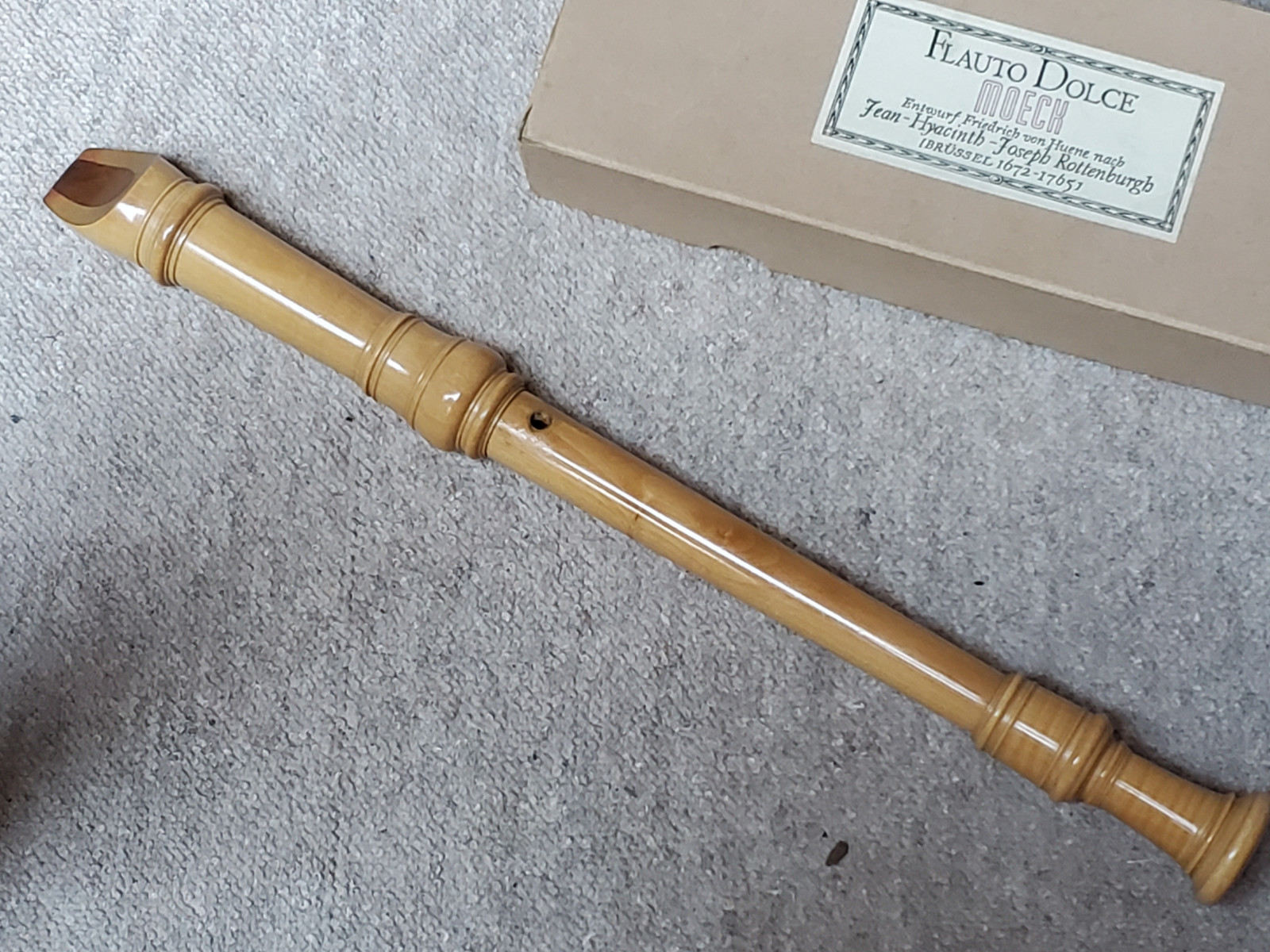 Nice vintage wooden recorder flute, Moeck Flauto Dolce Rottenburgh