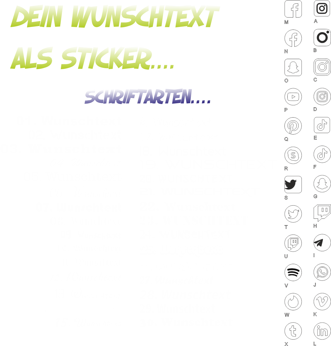 Bild Schriftarten