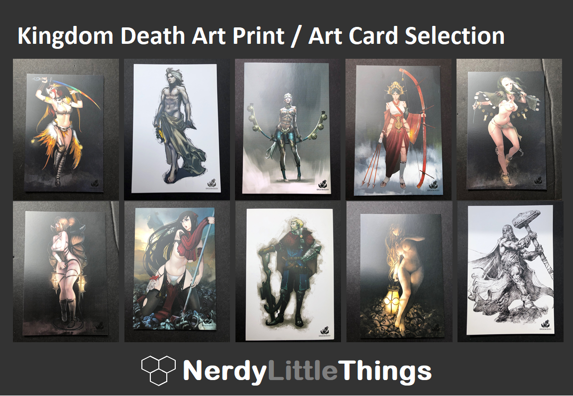 定価8800 KD KINGDOM 40 POST CARDS Kingdom Death Monster - Art Card Selection - Kunstdruck Auswahl
