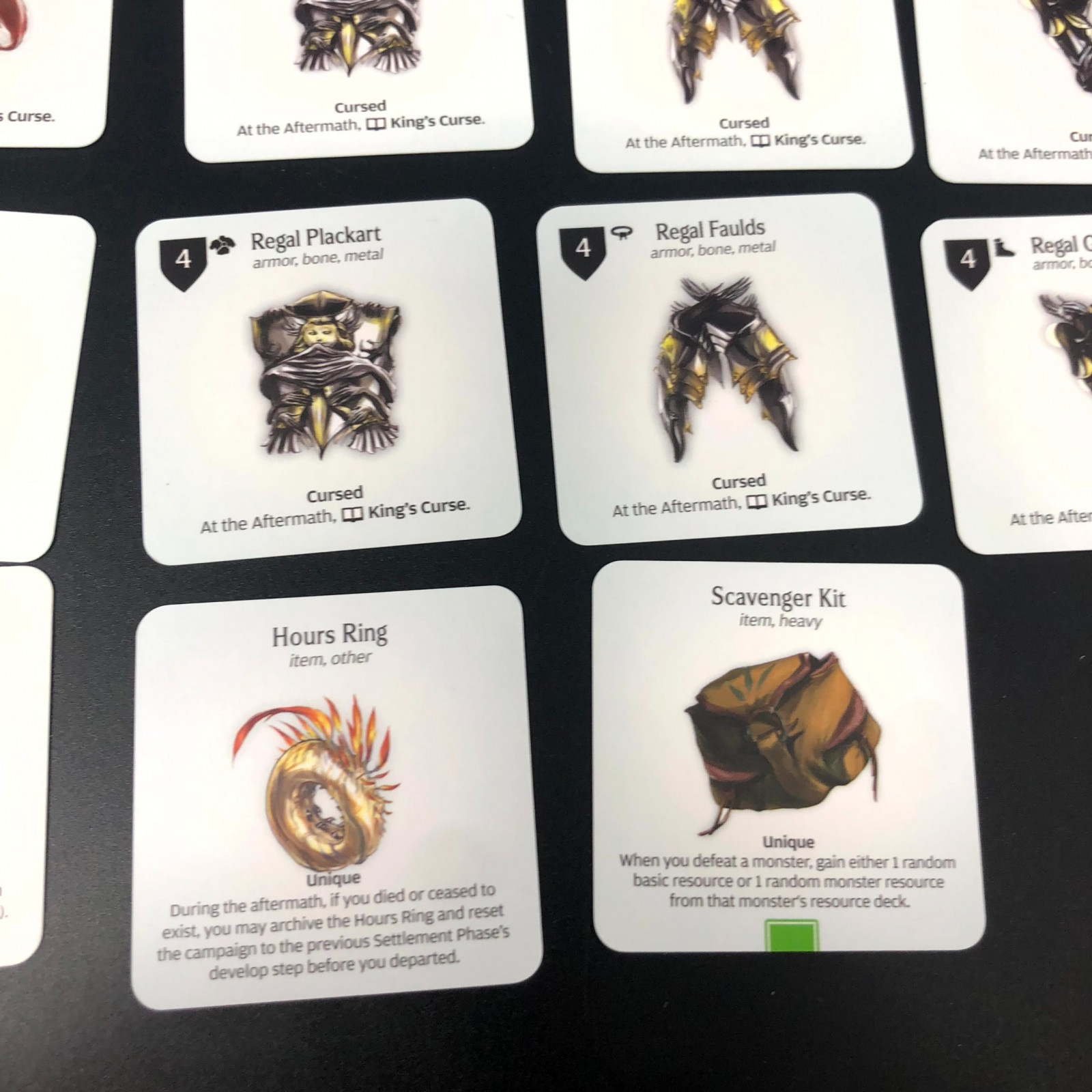 Kingdom Death: Monster 1.6 Core Game parts - Set of Rare / Unique