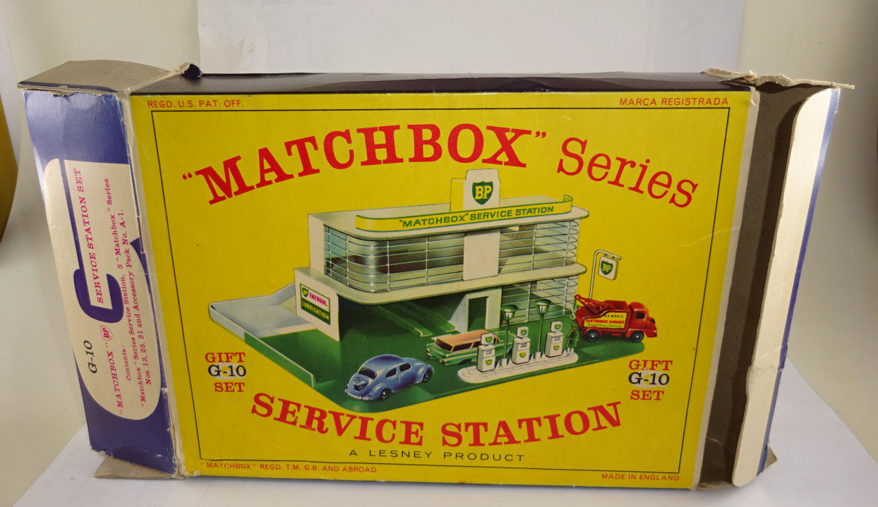 Matchbox G-10 Service Station Set 1963 green/white 